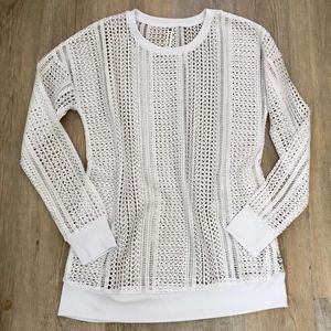 Fabletics Tops - Fabletics Sophie Tunic White Mesh Small Fabletics Tops - Fabletics Sophie Tunic White Mesh Small